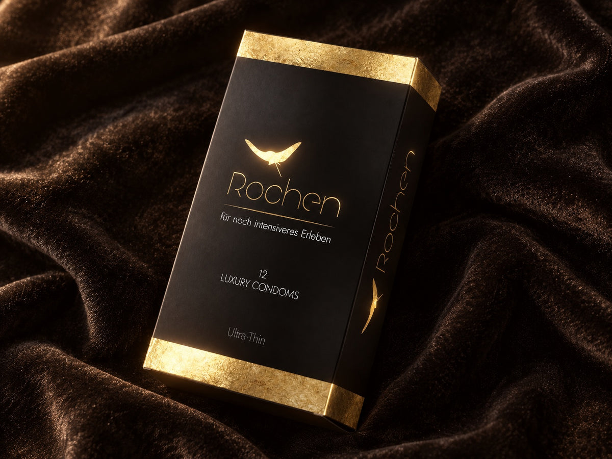 Rochen Box liegt auf dunklem Samt
